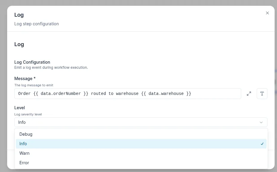 log_step_config
